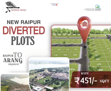 Kanha Kunj New Raipur-Arang NH-53: Residential-Commercial Plots Starts at ₹451/sqft at RK Buildcon